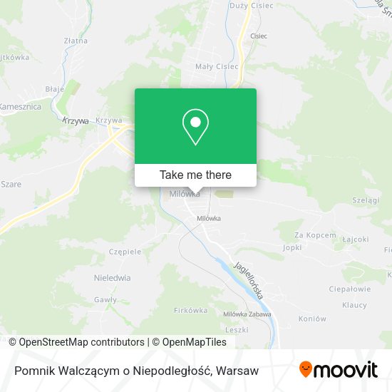 Pomnik Walczącym o Niepodległość map