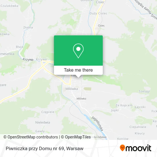 Карта Piwniczka przy Domu nr 69