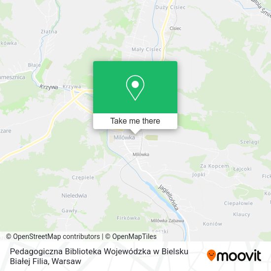 Pedagogiczna Biblioteka Wojewódzka w Bielsku Białej Filia map