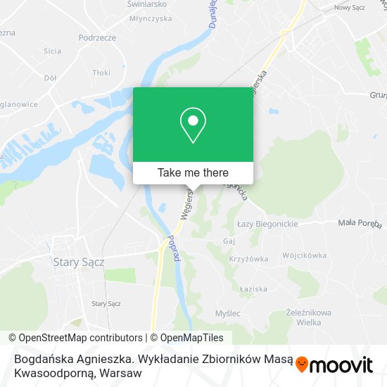 Bogdańska Agnieszka. Wykładanie Zbiorników Masą Kwasoodporną map