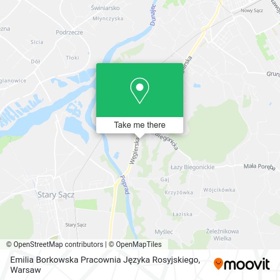 Emilia Borkowska Pracownia Języka Rosyjskiego map