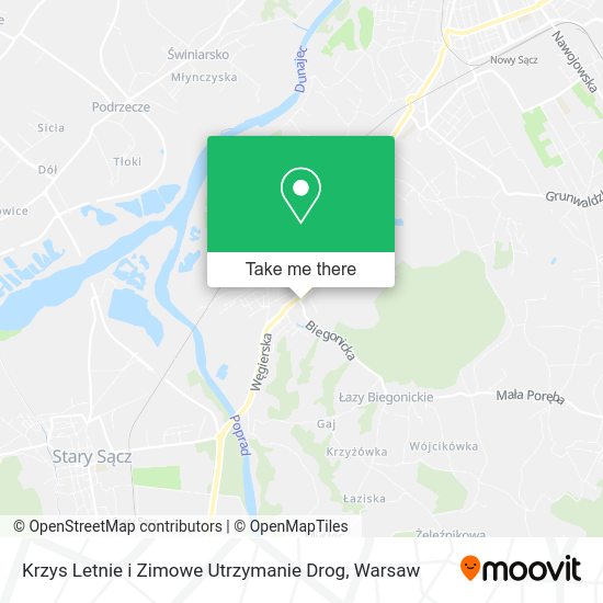 Krzys Letnie i Zimowe Utrzymanie Drog map