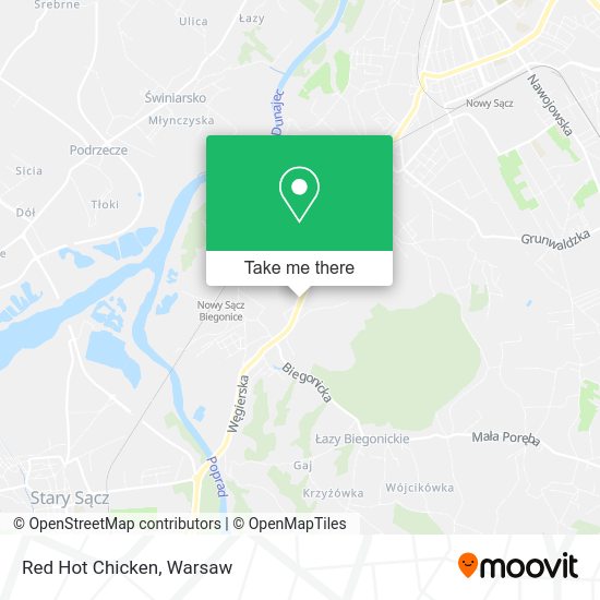 Red Hot Chicken map