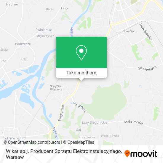 Wikat sp.j. Producent Sprzętu Elektroinstalacyjnego map