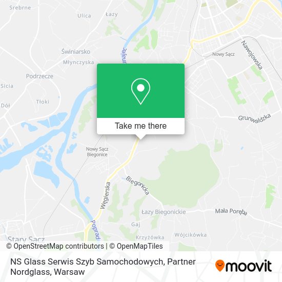 NS Glass Serwis Szyb Samochodowych, Partner Nordglass map