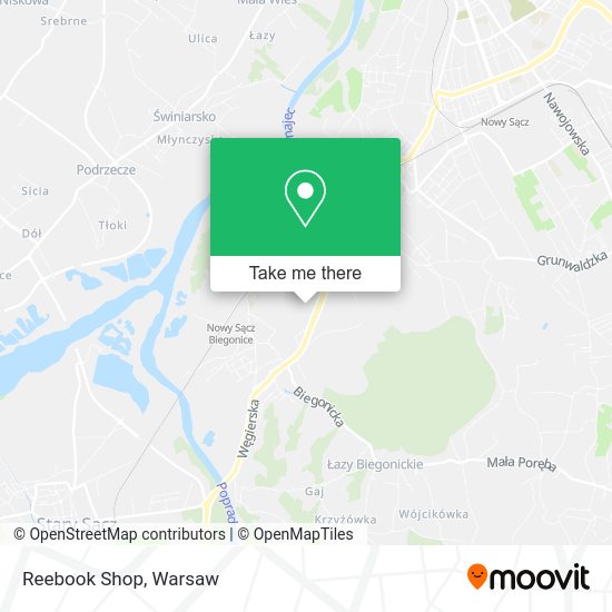 Reebook Shop map