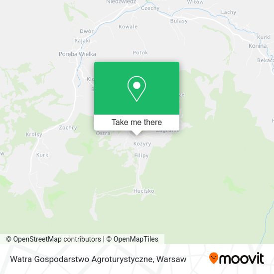 Watra Gospodarstwo Agroturystyczne map