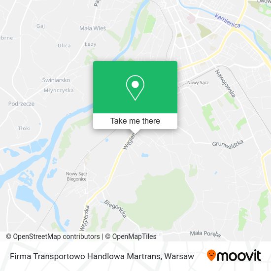 Firma Transportowo Handlowa Martrans map