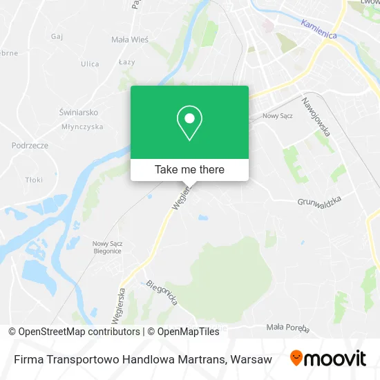 Карта Firma Transportowo Handlowa Martrans