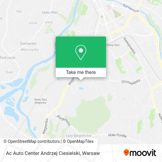 Карта Ac Auto Center Andrzej Ciesielski