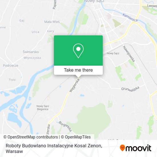 Roboty Budowlano Instalacyjne Kosal Zenon map