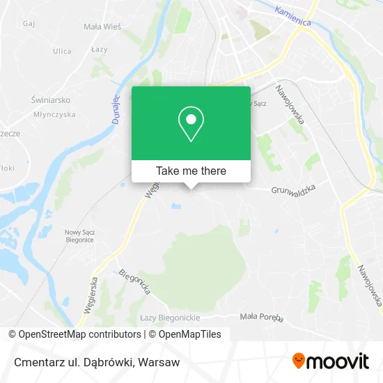 Карта Cmentarz ul. Dąbrówki