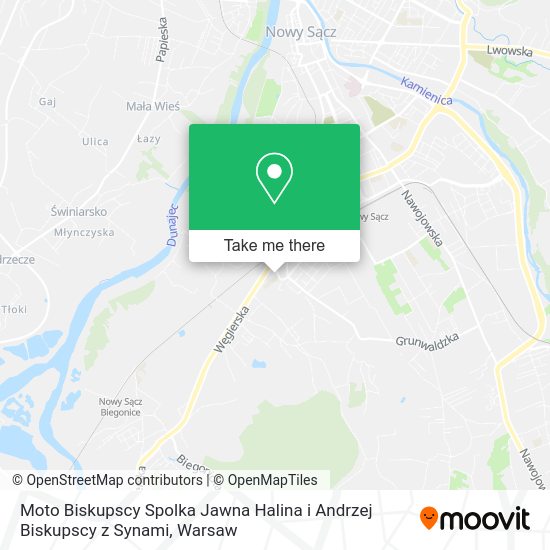 Moto Biskupscy Spolka Jawna Halina i Andrzej Biskupscy z Synami map