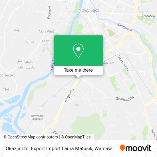 Okazja Ltd. Export Import Laura Matusik map