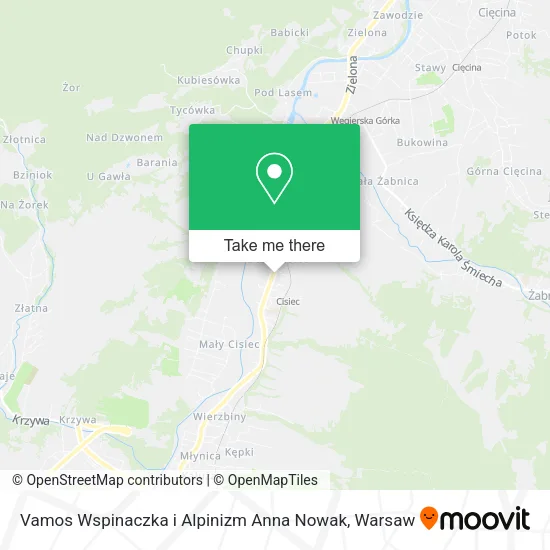 Vamos Wspinaczka i Alpinizm Anna Nowak map