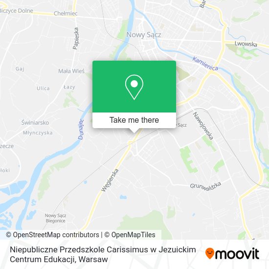 Niepubliczne Przedszkole Carissimus w Jezuickim Centrum Edukacji map