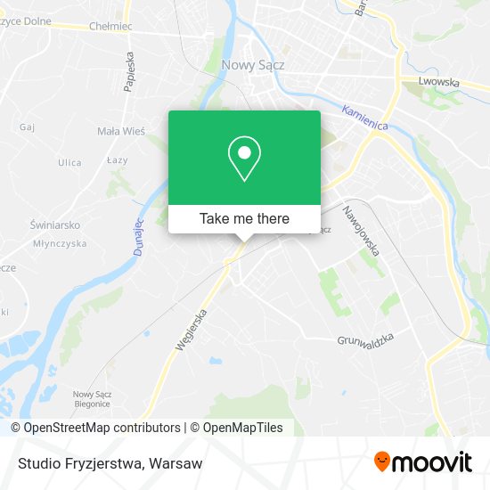 Studio Fryzjerstwa map