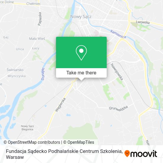 Fundacja Sądecko Podhalańskie Centrum Szkolenia map