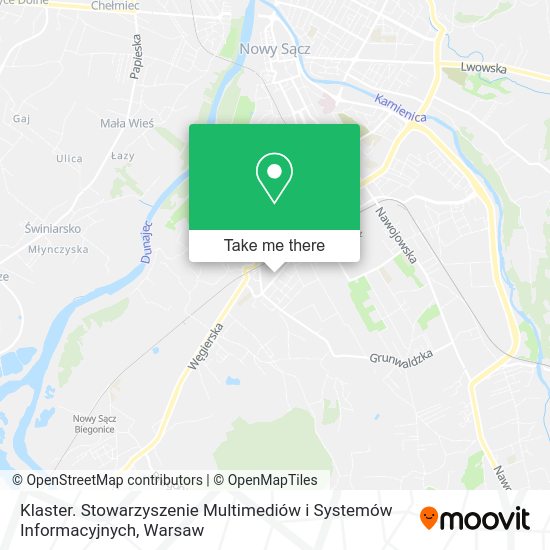 Klaster. Stowarzyszenie Multimediów i Systemów Informacyjnych map