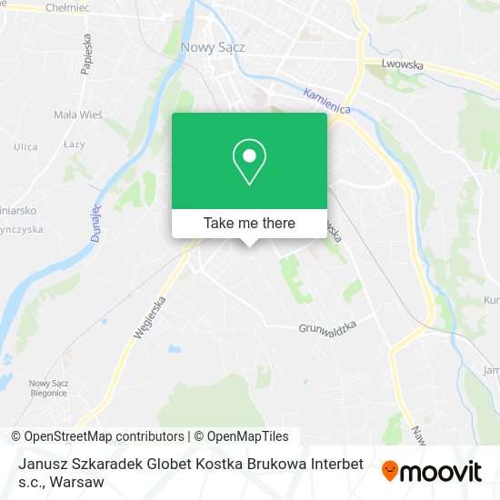 Janusz Szkaradek Globet Kostka Brukowa Interbet s.c. map