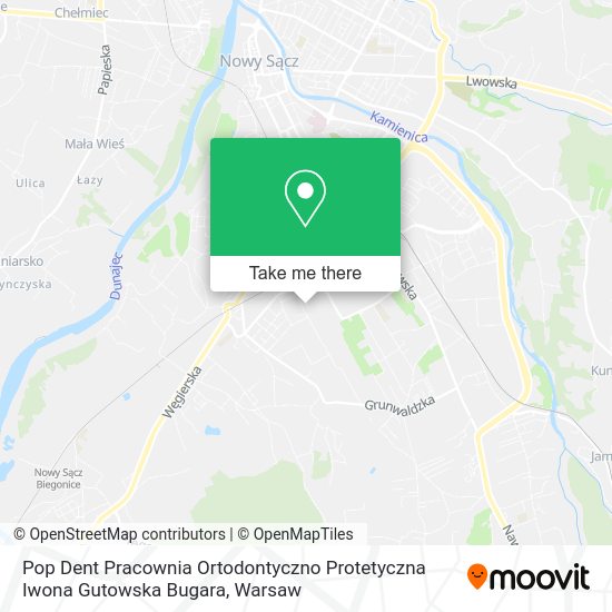 Pop Dent Pracownia Ortodontyczno Protetyczna Iwona Gutowska Bugara map