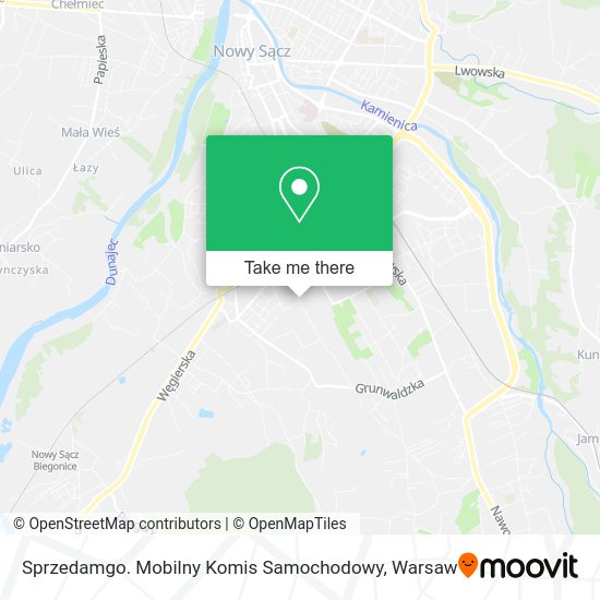 Sprzedamgo. Mobilny Komis Samochodowy map