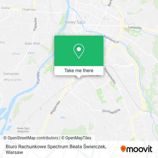 Biuro Rachunkowe Spectrum Beata Świerczek map