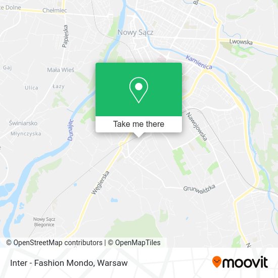 Inter - Fashion Mondo map