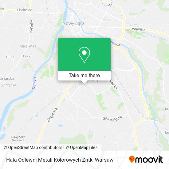 Hala Odlewni Metali Kolorowych Zntk map