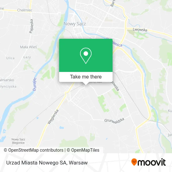 Карта Urzad Miasta Nowego SA