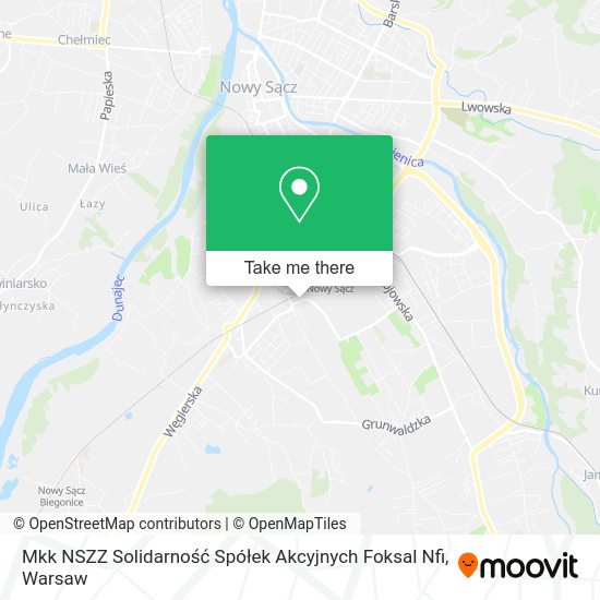 Mkk NSZZ Solidarność Spółek Akcyjnych Foksal Nfi map