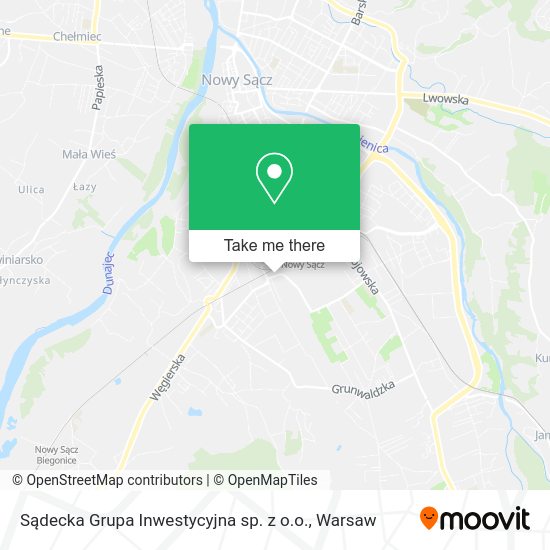 Sądecka Grupa Inwestycyjna sp. z o.o. map