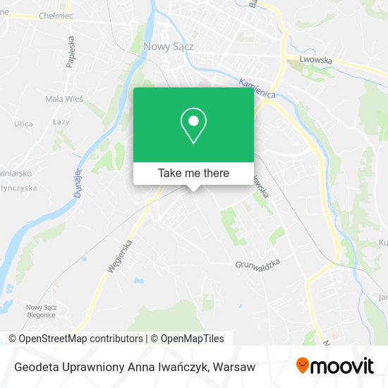 Geodeta Uprawniony Anna Iwańczyk map