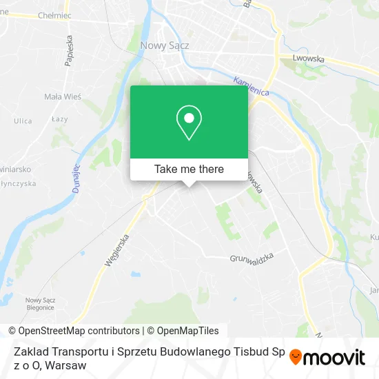Карта Zaklad Transportu i Sprzetu Budowlanego Tisbud Sp z o O