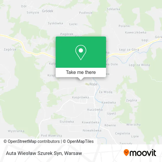 Auta Wiesław Szurek Syn map