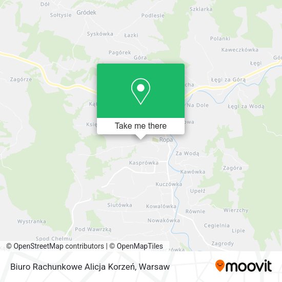 Biuro Rachunkowe Alicja Korzeń map