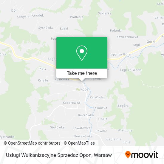 Uslugi Wulkanizacyjne Sprzedaz Opon map