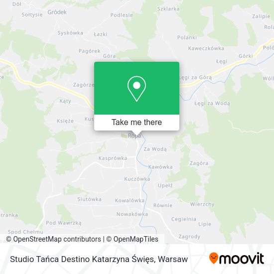 Studio Tańca Destino Katarzyna Święs map