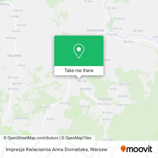 Impresja Kwiaciarnia Anna Domańska map