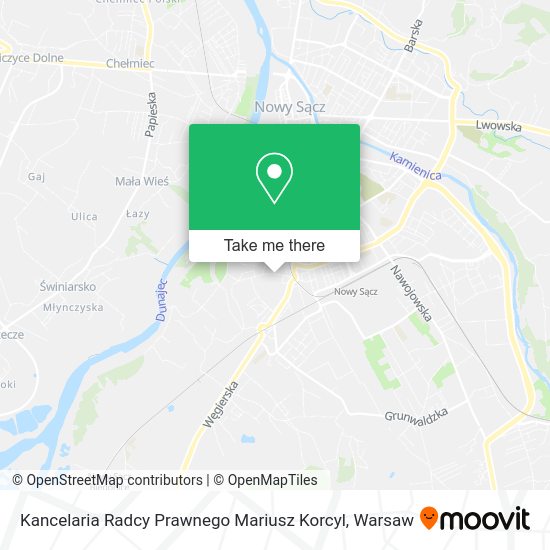 Kancelaria Radcy Prawnego Mariusz Korcyl map