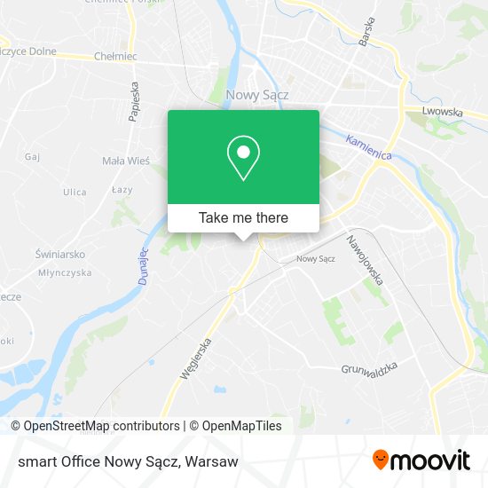 smart Office Nowy Sącz map