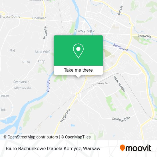 Biuro Rachunkowe Izabela Komycz map