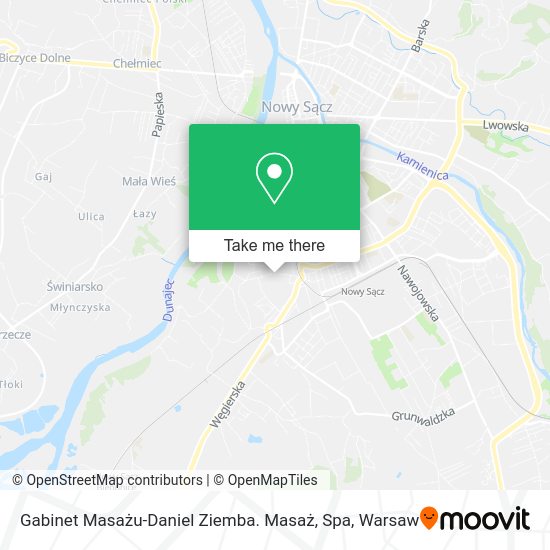 Gabinet Masażu-Daniel Ziemba. Masaż, Spa map