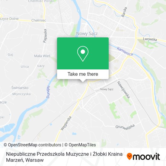 Niepubliczne Przedszkola Muzyczne i Żłobki Kraina Marzeń map