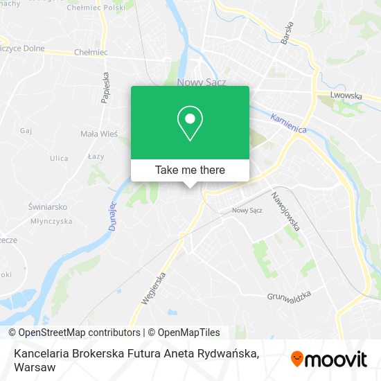 Kancelaria Brokerska Futura Aneta Rydwańska map