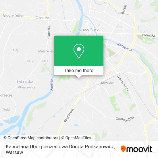 Kancelaria Ubezpieczeniowa Dorota Podkanowicz map