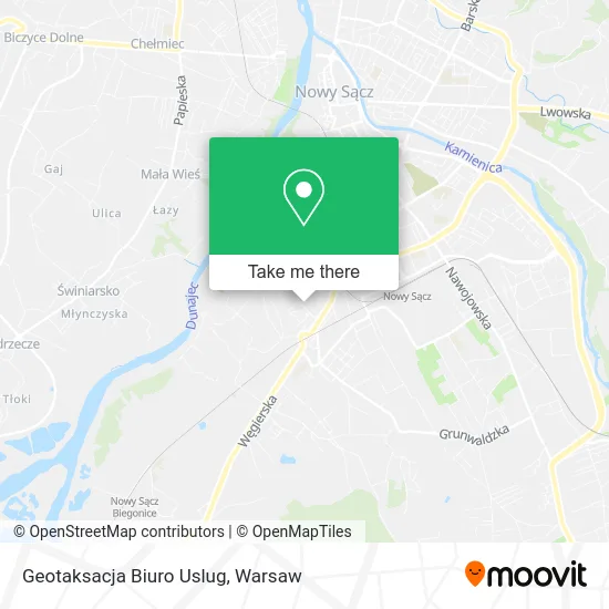 Карта Geotaksacja Biuro Uslug