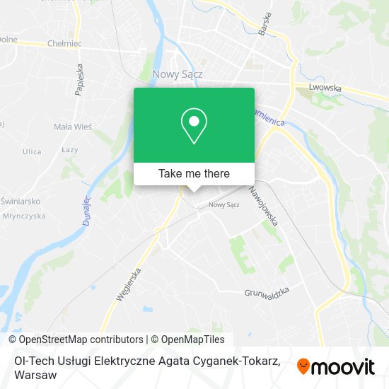 Карта Ol-Tech Usługi Elektryczne Agata Cyganek-Tokarz