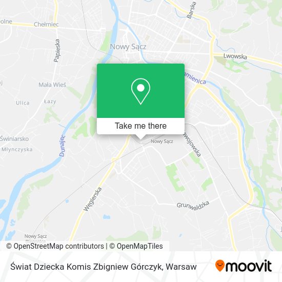 Świat Dziecka Komis Zbigniew Górczyk map