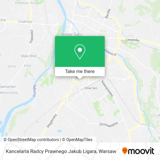 Карта Kancelaria Radcy Prawnego Jakub Ligara